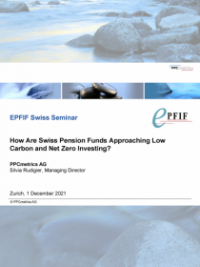 How Are Swiss Pension Funds Approaching Low Carbon and Net Zero Investing?