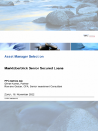 Marktüberblick Senior Secured Loans